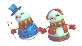 Couple Snowman